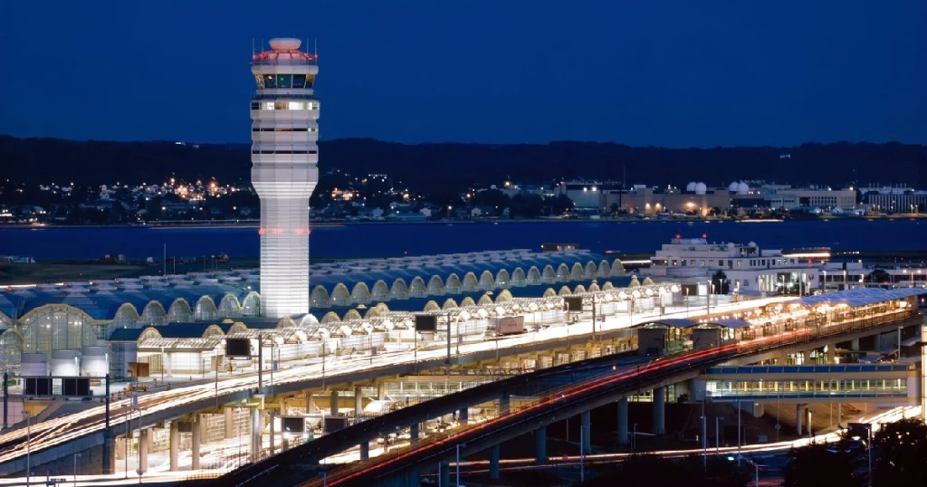 Car service from Reagan Airport with luxury chauffeur and black car transportation